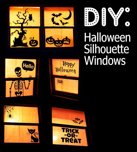 Spooky Halloween Window Silhouettes Get Crafty