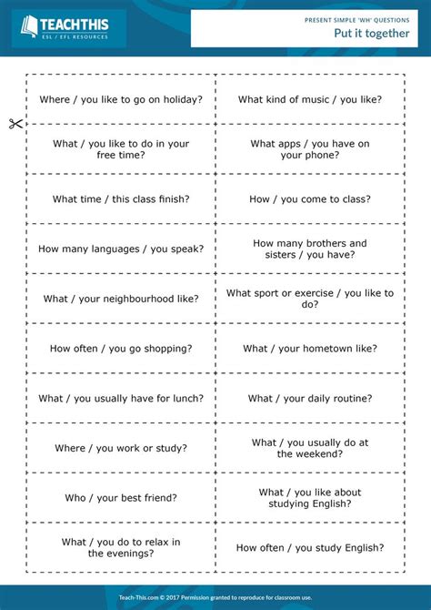 present simple wh questions verb worksheets wh