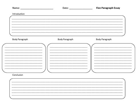 Writing Template Worksheets Five Paragraph Writing Template Worksheet