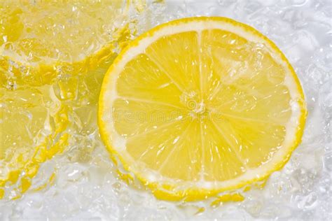 Lemon On Ice Royalty Free Stock Photo Image