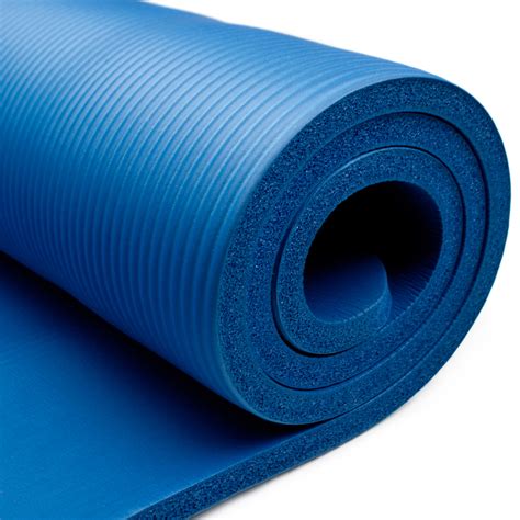 Extra Thick 34in Yoga Mat Blue Fitness Equipment Online 7