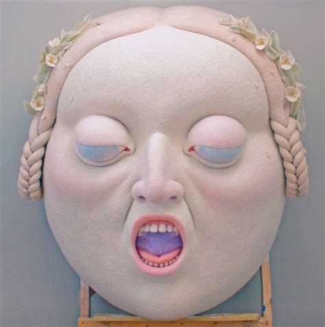 Gargantuan Felt Masks Of Beautifully Disturbing Characters By Paolo Del