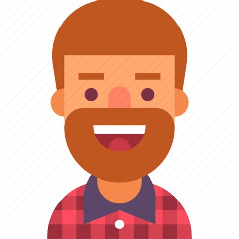 Avatar Beard Guy Llumbersexual Man Plaid Shirt Icon
