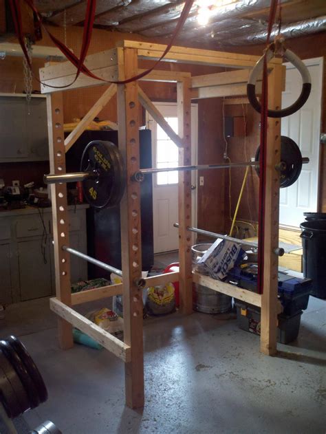 4x4 Diy Power Rack Home Made Gym Diy Home Gym Gym Room At Home Best