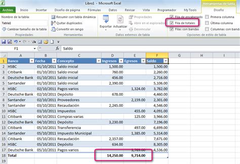 Control De Saldos De Bancos Con Excel Jld Excel En Castellano Usar
