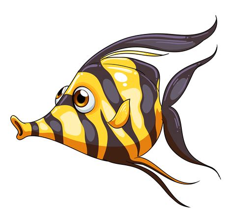 A Stripe Colored Fish 526452 Vector Art At Vecteezy