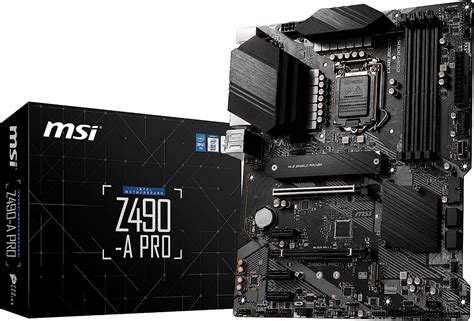 Msi Z490 A Pro Proseries Atx Motherboard 10th Gen Intel