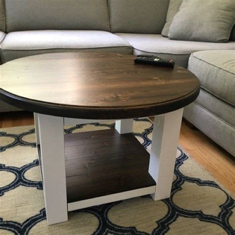 Maggie Added A Photo Of Their Purchase Round Coffee Table Diy Dark