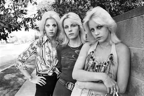 An Archival Photo Of Cherie Currie With Her Twin Marie And Vicki Razor