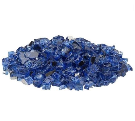 Admiral Blue Reflective Fire Glass 1 2 Inch