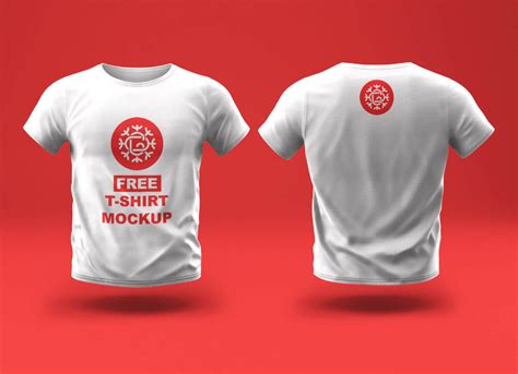 Free Black And White Front And Back T Shirt Mockup Psd Good Mockups