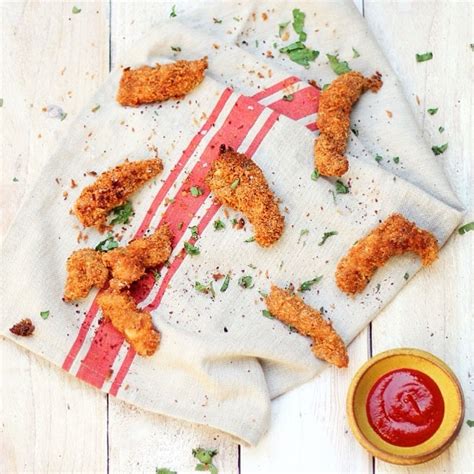 Southern Fried Chicken Strips With Creole Seasoning And Fresh Herbs By