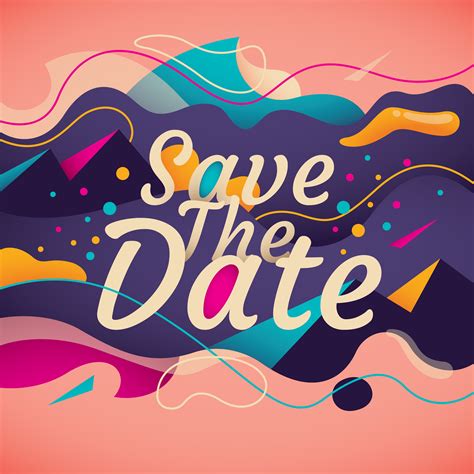 Save The Date 240845 Vector Art At Vecteezy