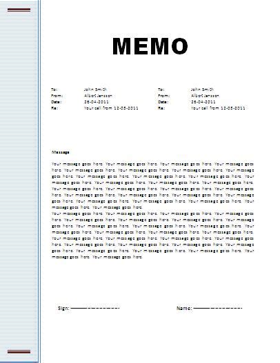 There's also a classic business memo template in a variety of styles that suits most uses. Memo Template | Professional Word Templates