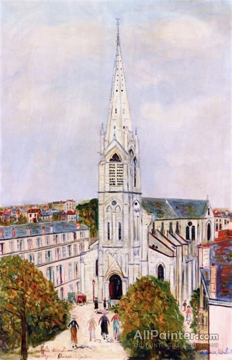 Maurice Utrillo Notre Dame De Royan Charente Maritime Oil Painting