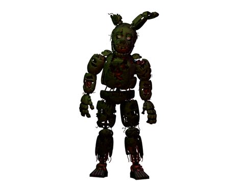 Fnafc4d Springtrap Transparent Render By Frisktheboi On Deviantart