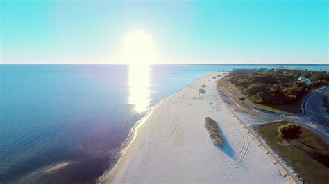 K Aerial Mississippi Coast Beach In Pass Christian YouTube