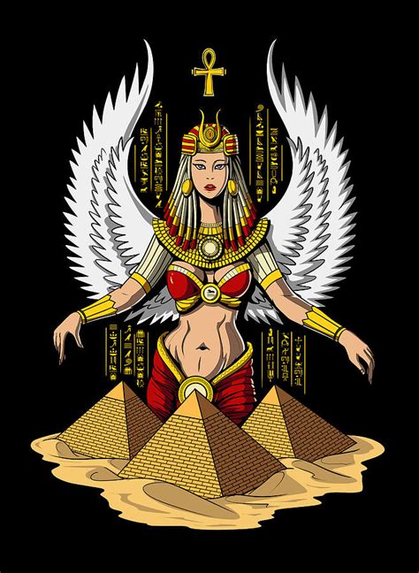 isis egyptian goddess digital art by nikolay todorov fine art america