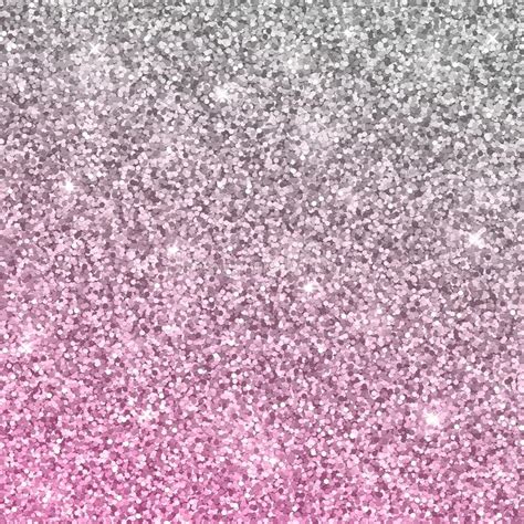 Silver Pink Glitter Background Vector Stock Vector