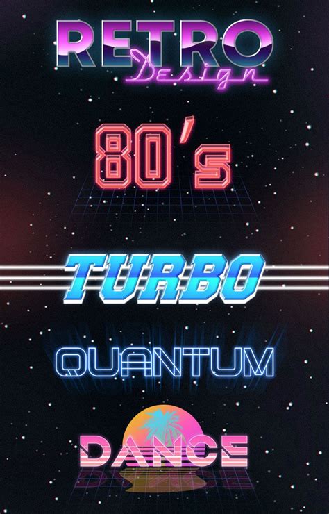 Free 80s Style Text Effect Psd Text Effects Graphic Design Fonts