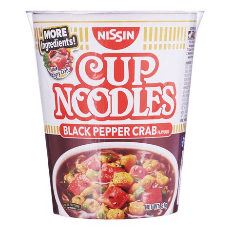 Nissin Instant Cup Noodles Black Pepper Crab Ntuc Fairprice