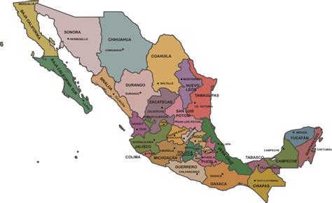 Mapa De Mexico Con Division Politica Png Images And Photos Finder