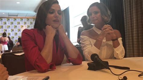 SDCC 2017 Once Upon A Time Lana Parrilla And Gabrielle Anwar YouTube