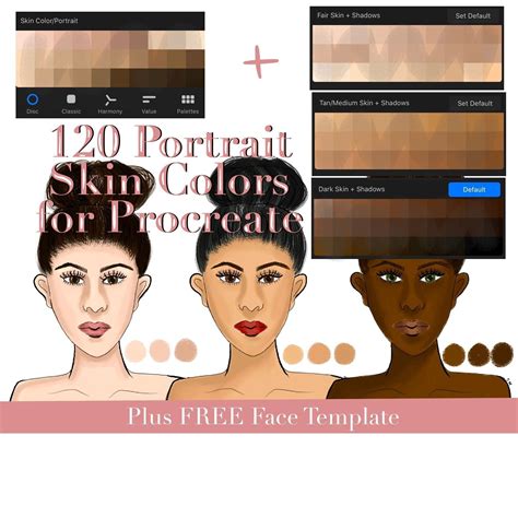 Skin Color Palette Skin Shades Colors For Skin Tone Art Print Ts