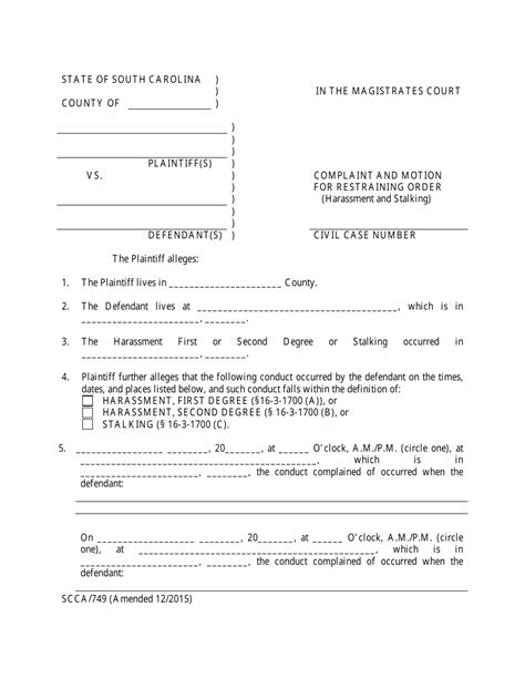 Form Scca749 Fill Out Sign Online And Download Printable Pdf South