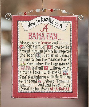 Check spelling or type a new query. Loving this Alabama Crimson Tide 'How To' Beaded Canvas on ...
