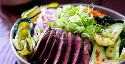 Korean beef stir fry life, love and good food. Korean Beef Noodle Bowl with Dijon Sesame Dressing - PURA ...