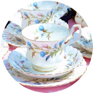 ROYAL ALBERT BRIGADOON VINTAGE TEA TRIO | Tea sets vintage, Tea pots vintage, Vintage tea