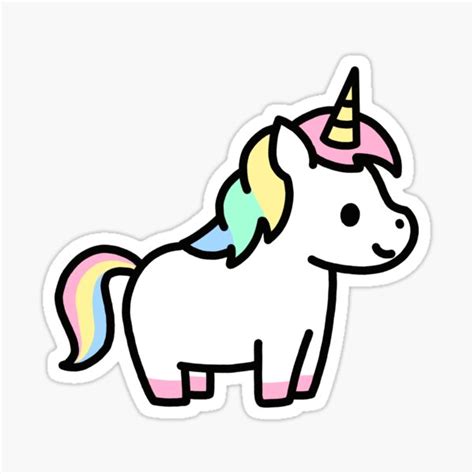 Unicorn Sticker For Sale By Littlemandyart Redbubble