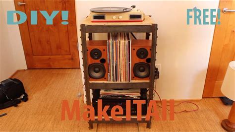 Building a record player stand. DIY Record Player Stand! FREE! - YouTube