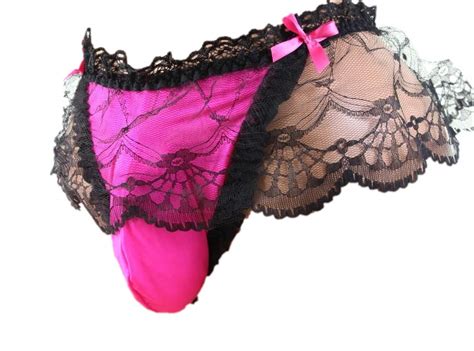 Buy Sissy Pouch Panties Mens Lace Skirted Mooning Bikini Briefs Underwear Sexy For Men Online