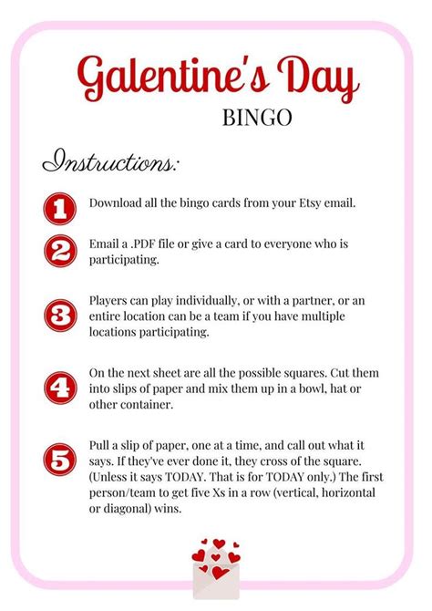 Galentines Day Party Games Bingo Ice Breaker Printable Etsy