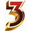 Three Gold Red Number PNG Clip Art  Gallery Yopriceville High