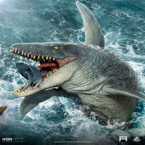 Iron Studios Mosasaurus Jurassic World Icons Statue By Iron Studios