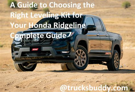A Guide To Choosing The Right Leveling Kit For Your Honda Ridgeline