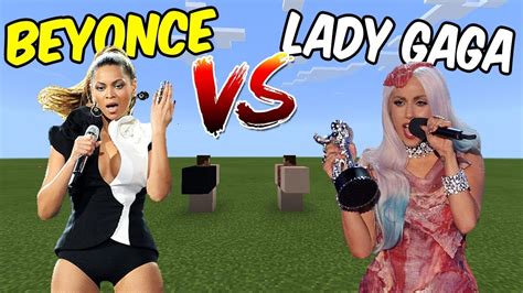 Beyonce Vs Lady Gaga Minecraft Pe Youtube