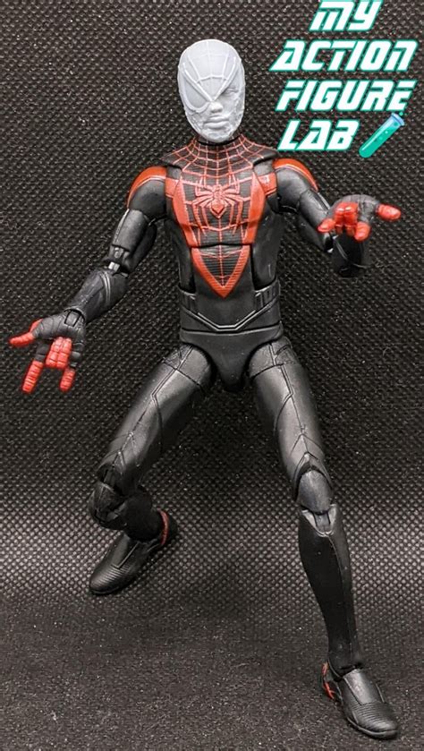 3d Printed Miles Morales From Spider Man Ps5 Game Head Sculpt Etsy