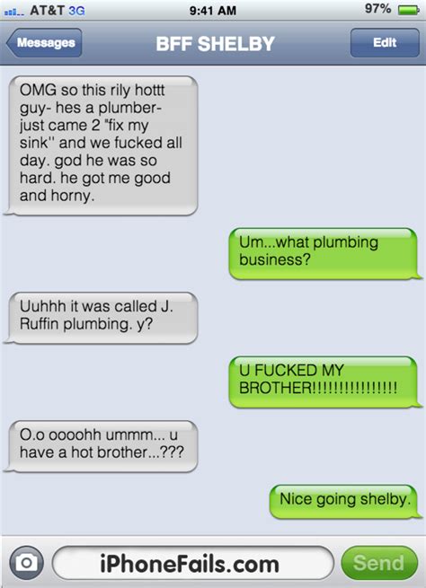 Make every day a great day with these funny jokes about life that will make each day a little brighter. Hot Brother? - iPhoneFails.com | Funny texts jokes, Very ...