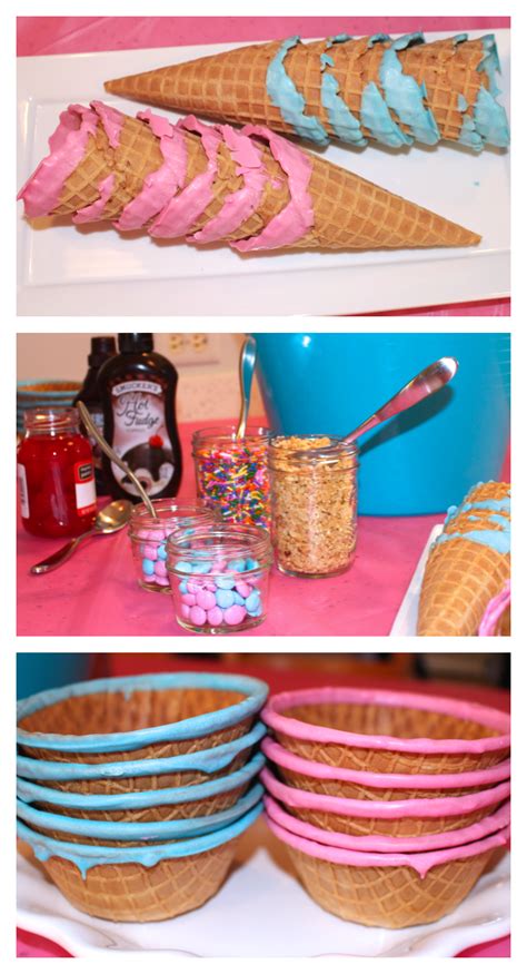The baking fairy has all the direction you need to make these cuties happen. Gender Reveal Party pink and blue ice cream sundae bar | Gender reveal party food, Gender reveal ...