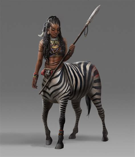 Rpg Female Character Portraits Mythical Creatures Art Centaur