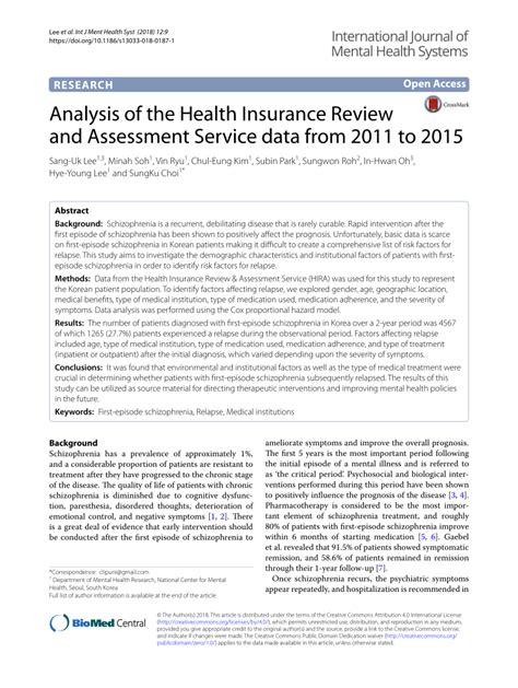 In the insurance company category sidecarhealthinsur ance. (PDF) Analysis of the Health Insurance Review and Assessment Service data from 2011 to 2015