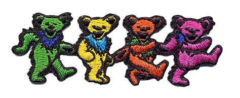 Grateful Dead Small 4 Dancing Bears Patch Gypsy Rose