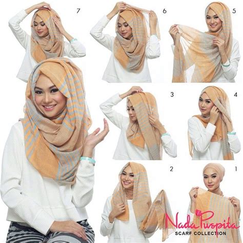 Beautiful Folded Hijab Tutorial Hijab Fashion Inspiration Simple