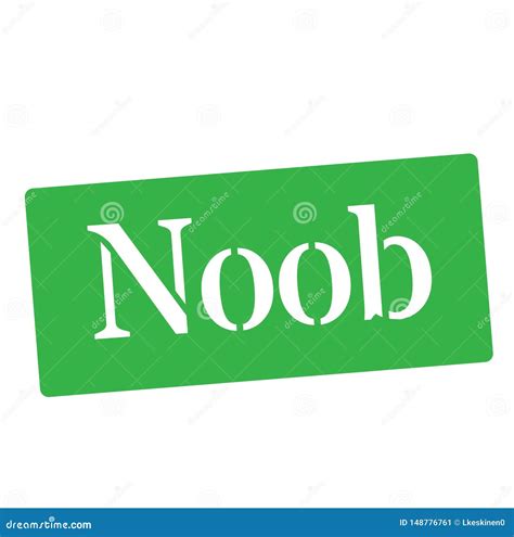 Noob Text With Controller Silhouette On Green Background Vector