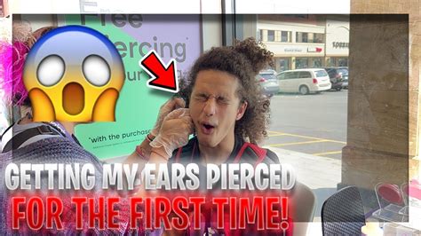 Getting My Ears Pierced For The First Time Vlog Youtube