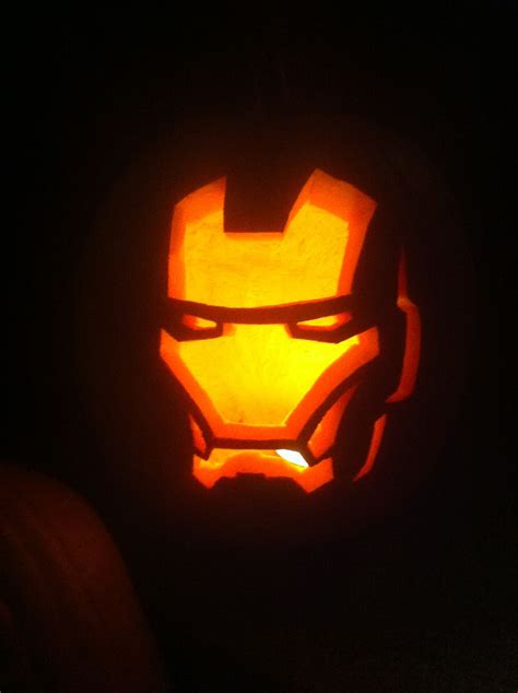 Iron Man Pumpkin Marvel Pumpkin Carving Pumkin Carving Halloween